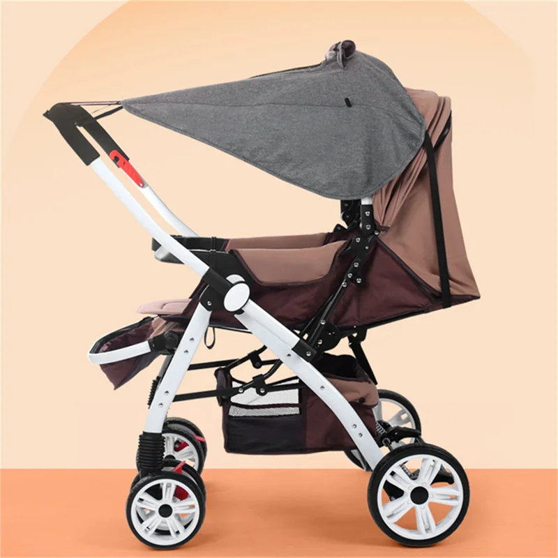 Baby Stroller Sunshade Cover Waterproof Dustproof Cover UV Protection Sunshade Cover Baby Stroller Universal Sunshade Accessory