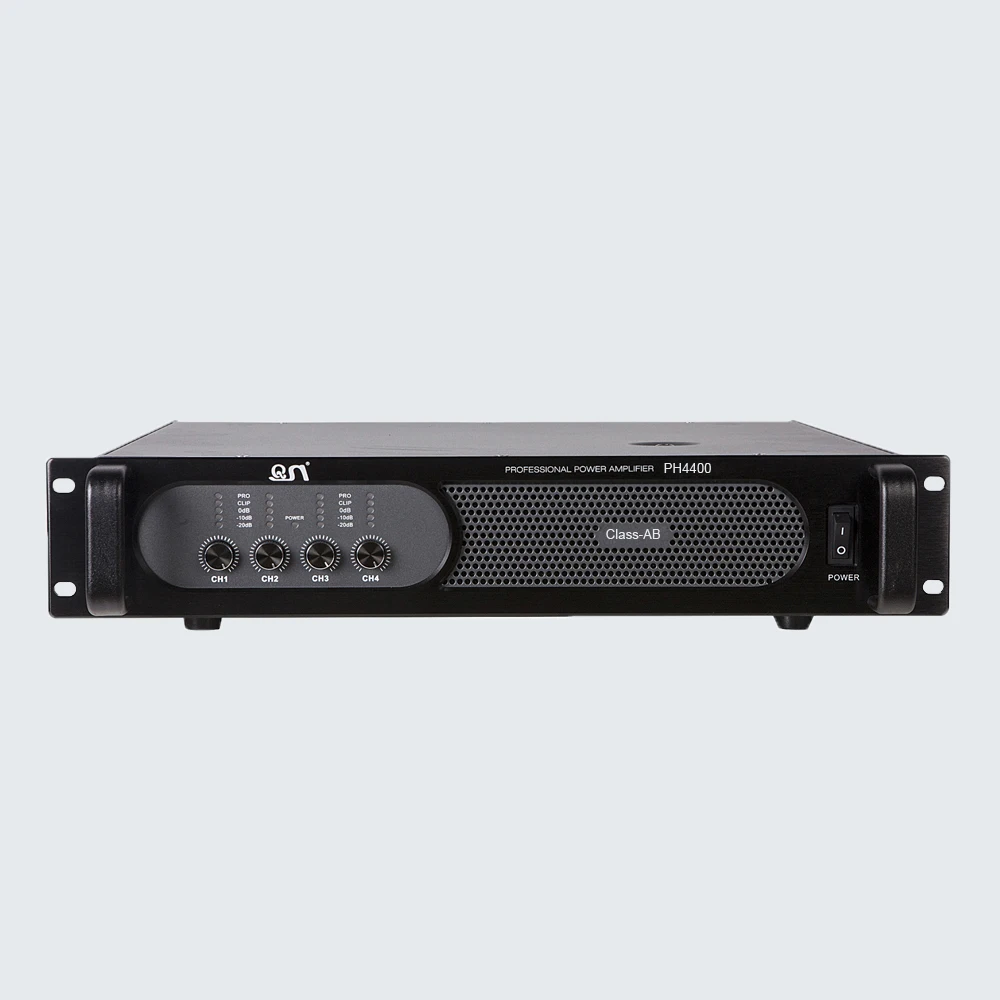 

class AB 4 channel professional power amplifier (PH4400)