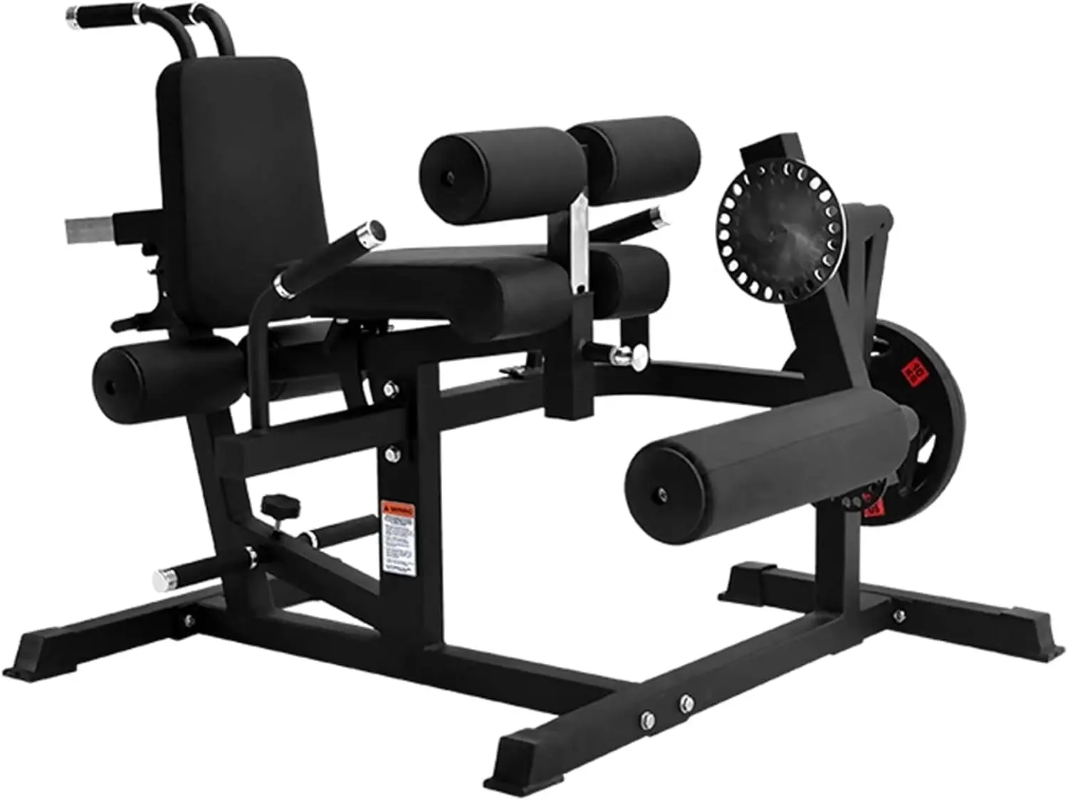 Máquina de entrenamiento de piernas ajustable con placa cargada: entrenamiento de pesas para gimnasio en casa, máquina de rizo de piernas y extensión de piernas para fitness