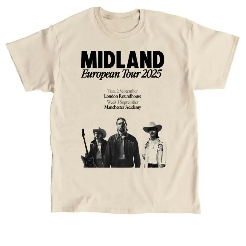 Camiseta MIDLAND Band Tour 2025 para fanáticos S 5XL color arena K442