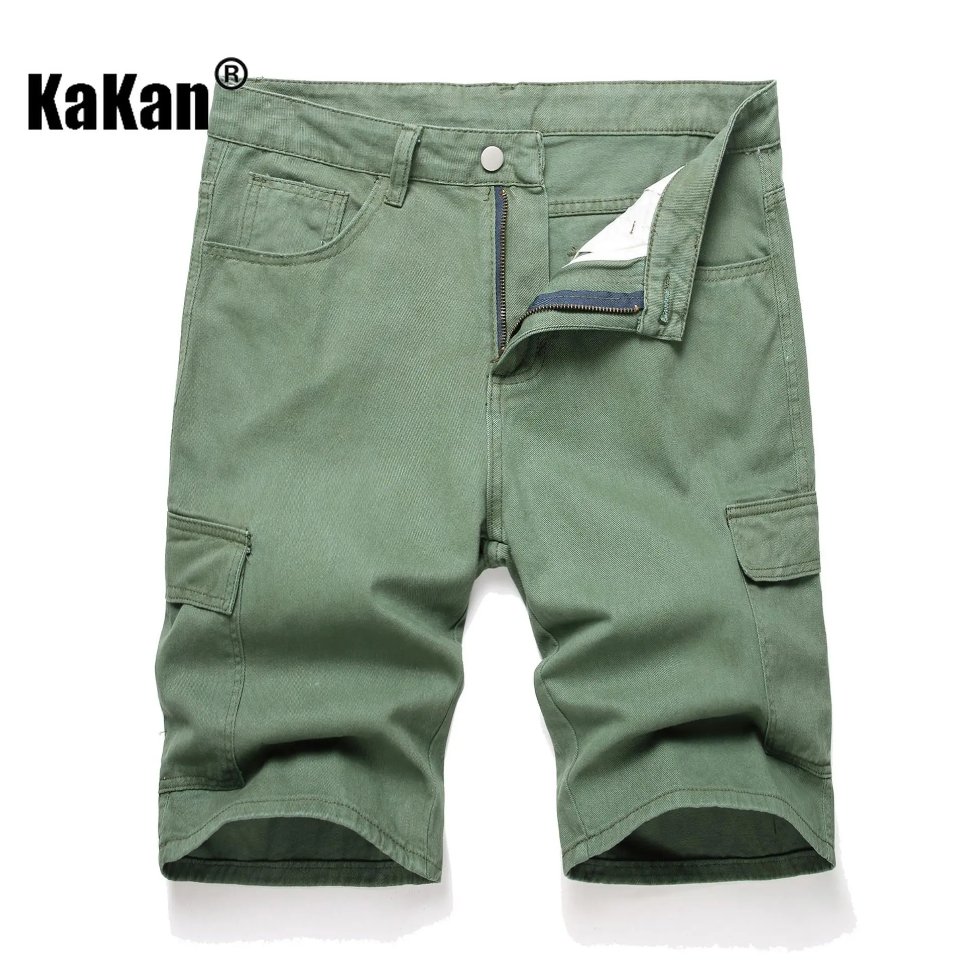 Kakan - Europe and The United States Summer New Five-quarter Jeans Jeans Men's, High Street Hundred Loose Short Jeans K9-620