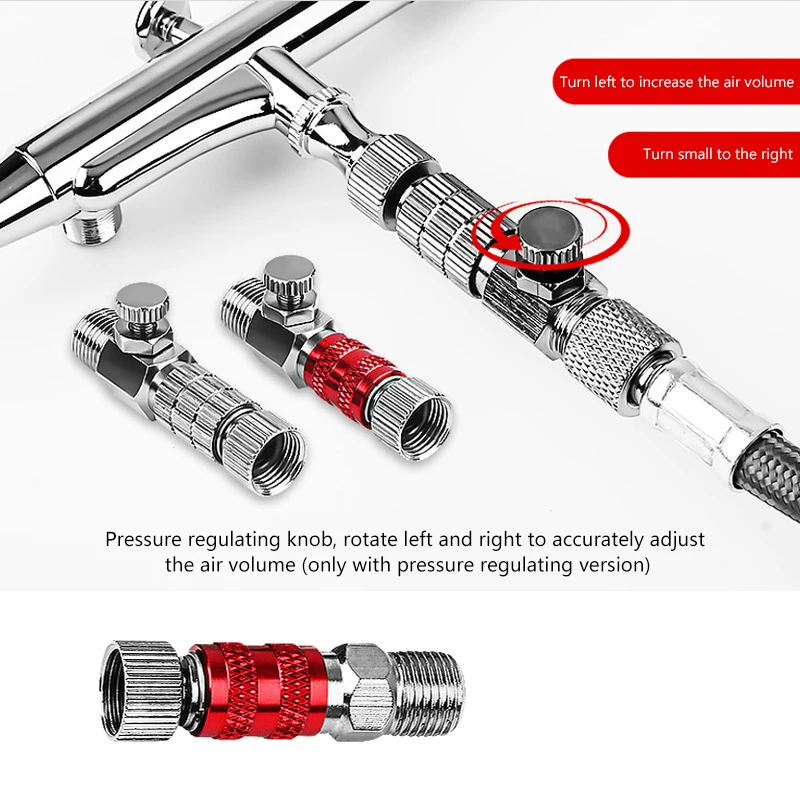 1Set 1/8 Inch BSP Male And Female Connections Adapter Air Brush Parts Airbrush Quick Disconnect Coupler Release Fitting Plug