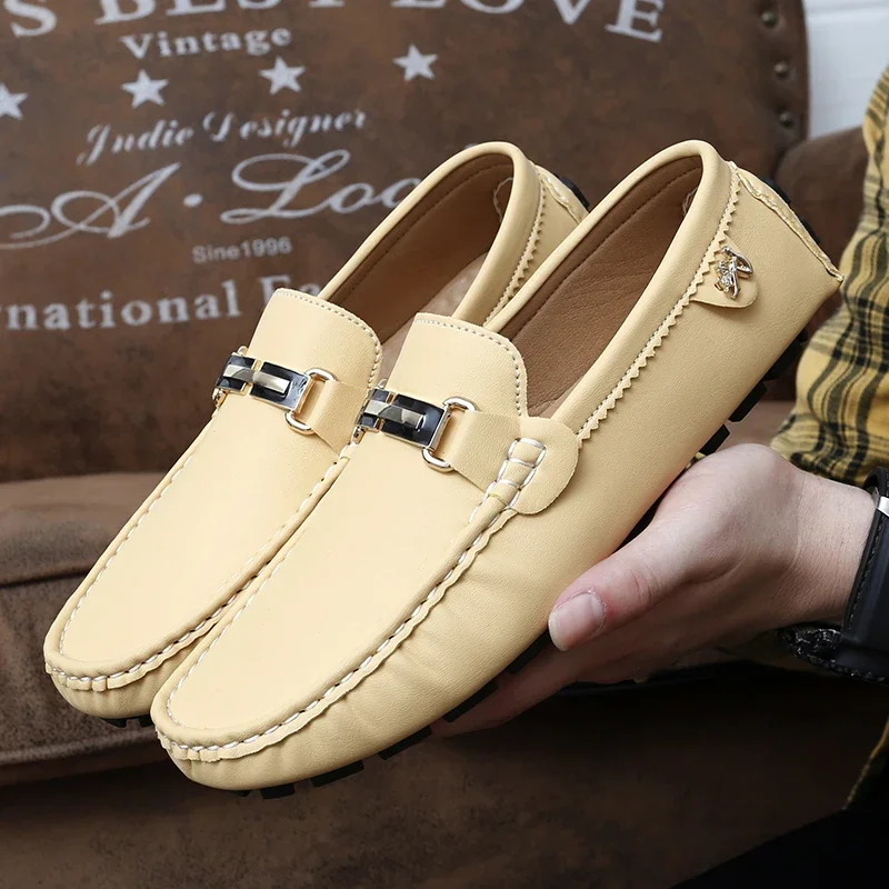 ELUVA حذاء رجالي مريح أحذية مشي خفيفة الوزن تنفس الانزلاق على عدم الانزلاق القيادة حذاء كاجوال لينة وحيد رجالي المتسكعون #1