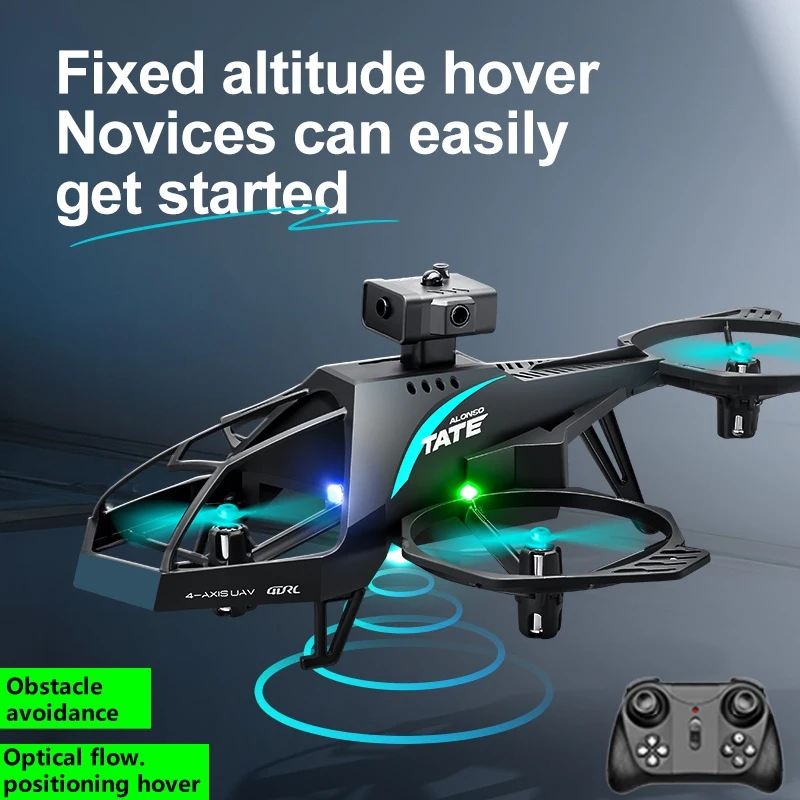 Smart Obstacle Avoidance Remote Control Quadcopter 2.4G Optical Flow Hover LED Lighting 3D Roll RC Drone RC Airplane Toy Gifts