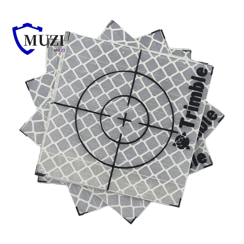 Reflective Sheet For Trimble Total Station Surveying 100PCS 20 30 40 50 60X60mm Tape Target Reflector Sheet With Trimble Logo