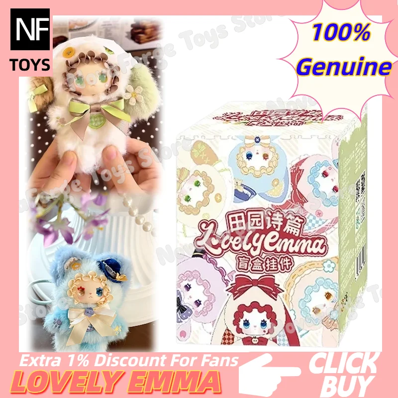New Arrivals LOVELY EMMA Pastoral Poem Series Blind Box Anime Figure Keychain Collectible Doll Bag Charm Mystery Box Gift