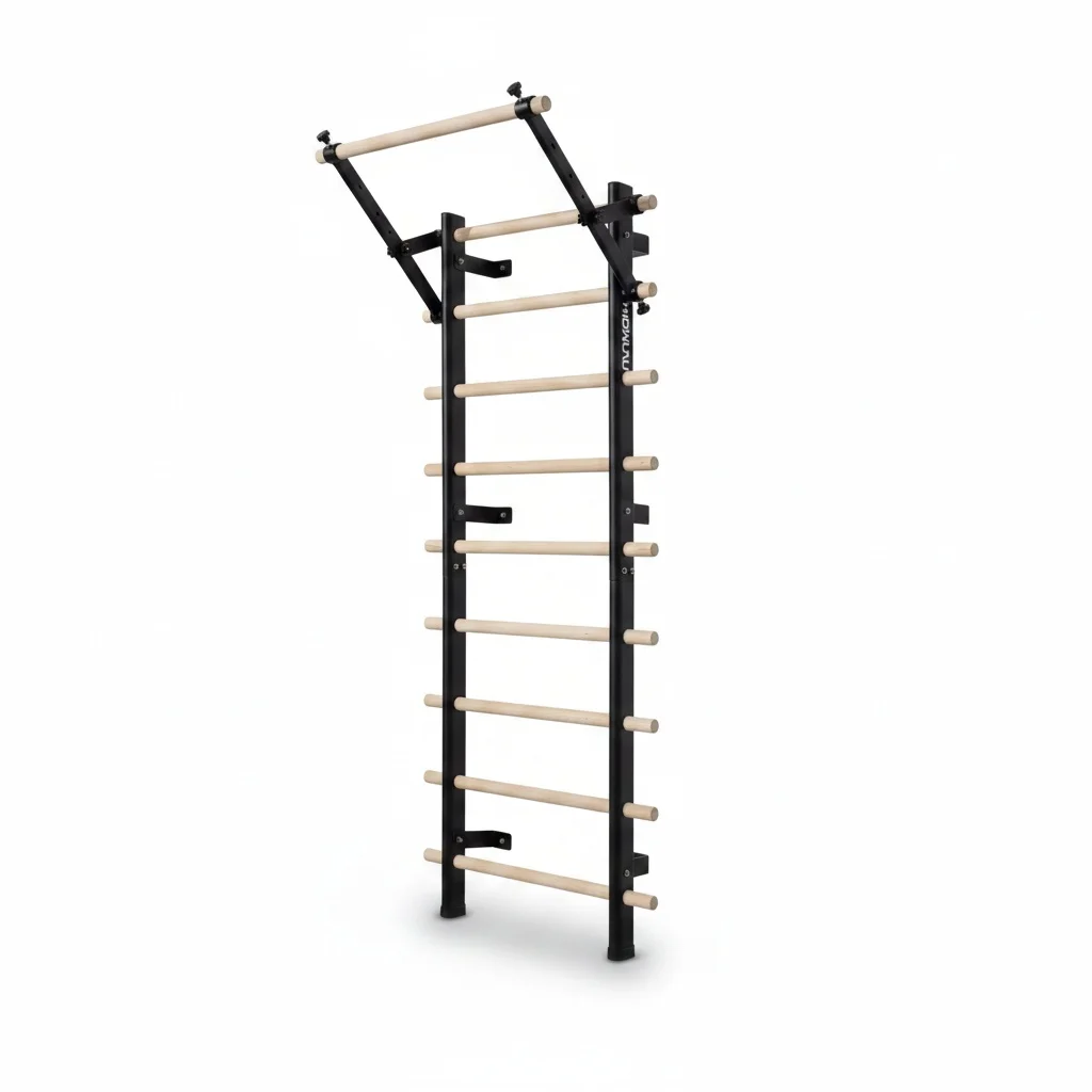 

Rib Stretching Frame, Beech Wood 230cm/90.5in Double Pull-Up Frame, Gym Wall Bars, Eco-Friendly Home Workout Gear