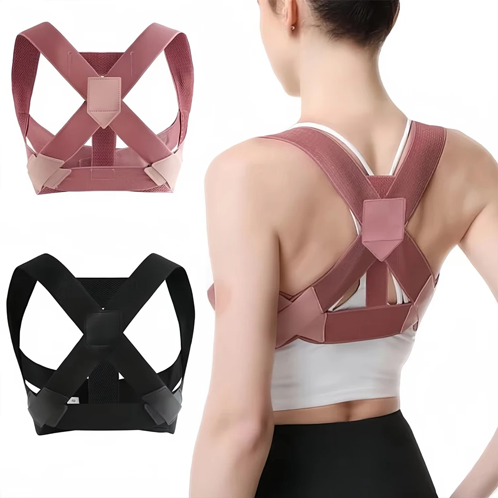 Corretor Postural Anti-Corcunda com Alça Invisível Angulada para Ombros Ajustável