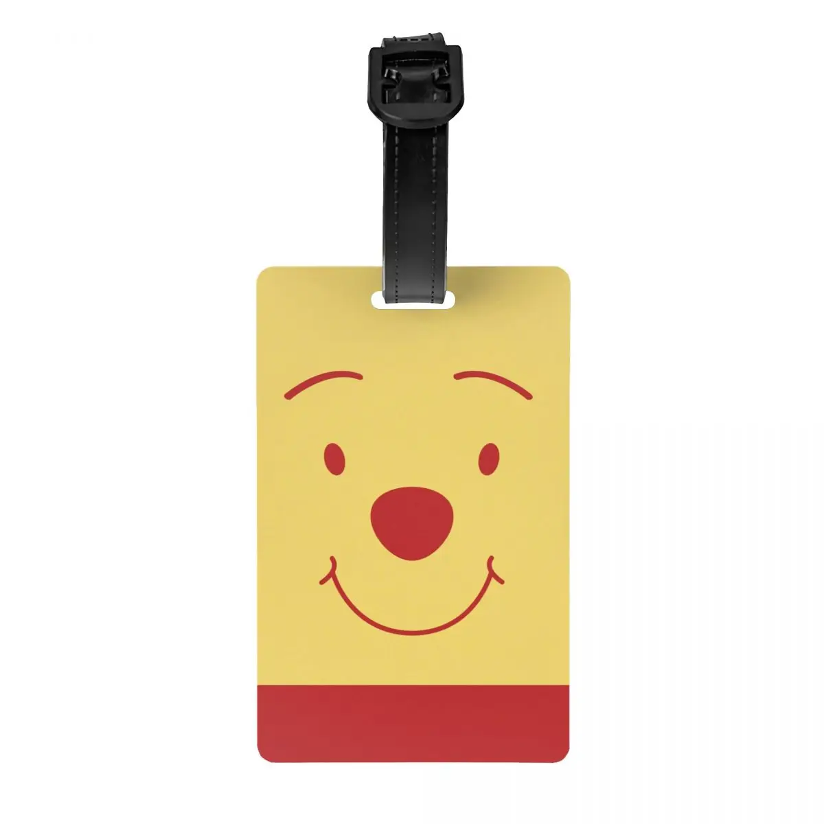 Custom Winnie The Pooh Luggage Tag With Name Card Privacy Cover ID Label for Travel Bag Suitcase