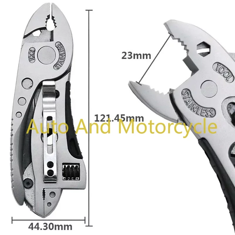 

Multifunctional 9 In 1 Keychain Plier Screwdriver Pocket Tools Outdoor Camping Multi-purpose Pliers and Wrench