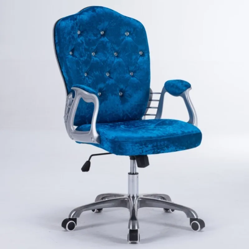 Rotatable PU Office Chair, Ergonomic Leather Seat for Home Study Live Streaming Working Space