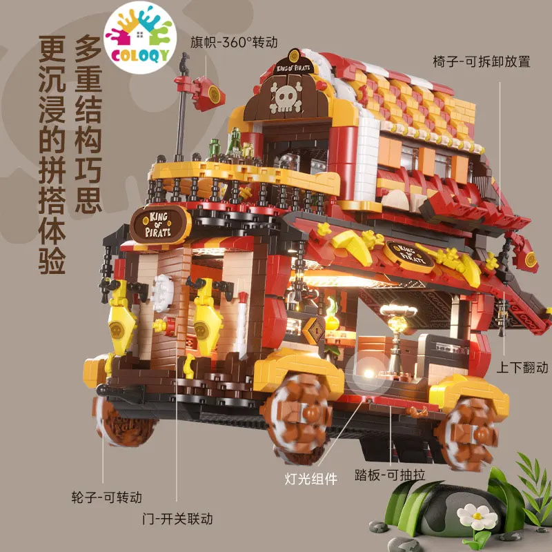 COLOKY 2025, neue wunderbare Architektur, Taverne, Montage, Street View, Kinderbausteine, Spielzeug, Ornament, Geschenke