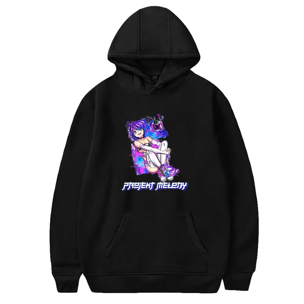 Projekt melody hoodie das mulheres dos homens de manga comprida pulôver com capuz camisolas unisex casual streetwear roupas 2024