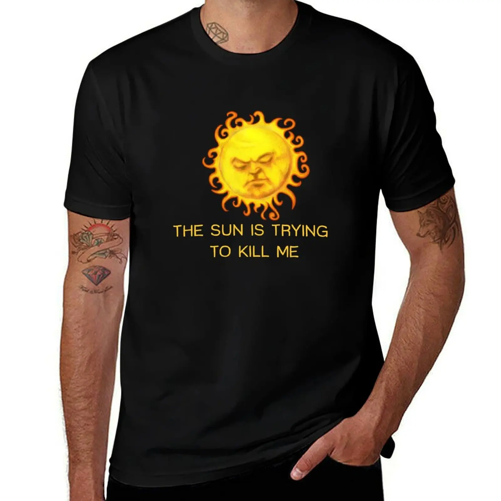 

The Sun is Trying to Kill Me ! T-Shirt anime t shirts customs heavyweight t shirts for men