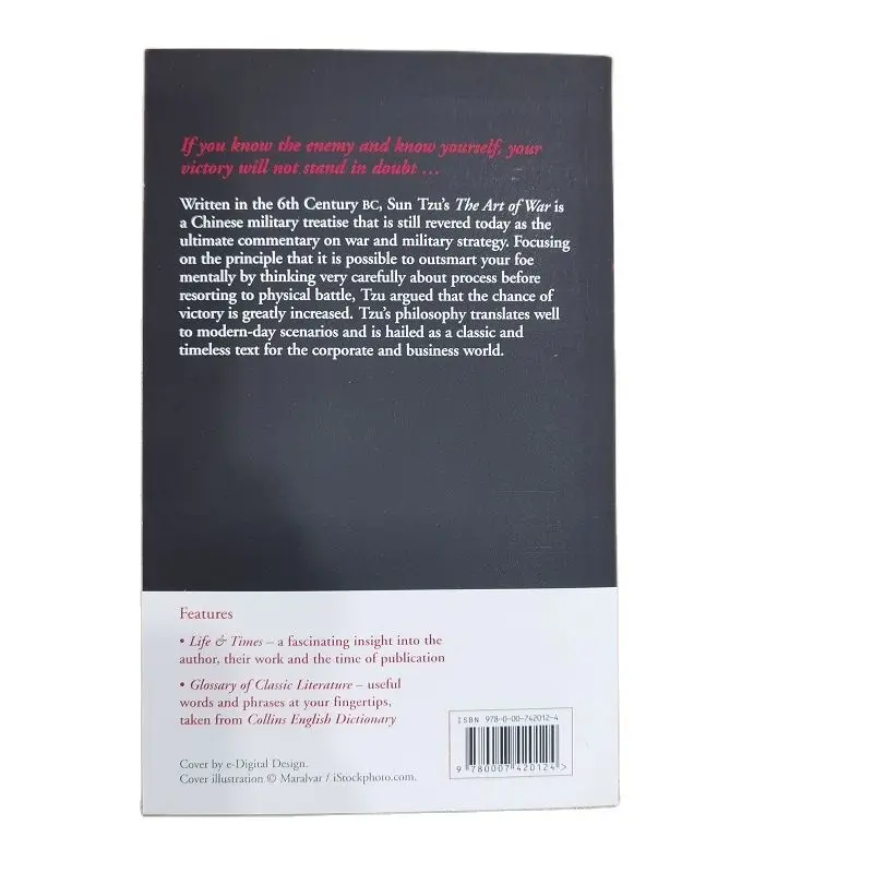 

The Art of War by Sun Tzu Original English Edition Ancient Chinese Military Strategy Classic Sun Zi Bing Fa