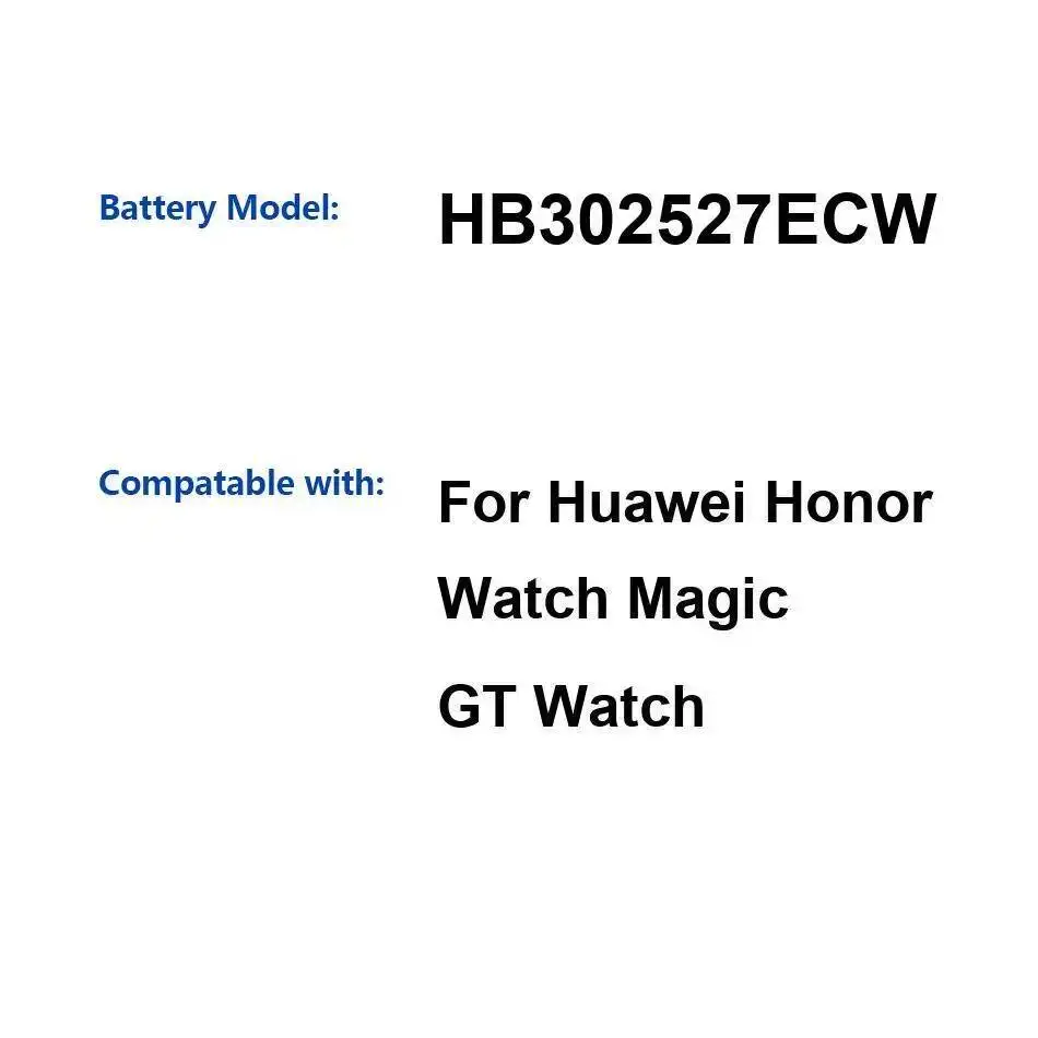

Надежный аккумулятор для часов 178 мАч для Huawei Honor Magic GT HB302527ECW