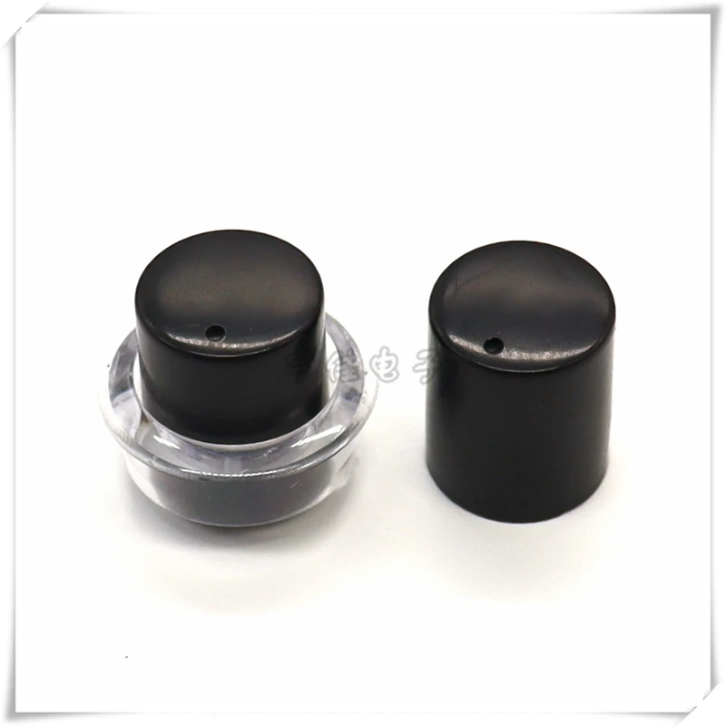 10PCS Plastic Knob Cap Power Amplifier Panel Volume Adjustment Knob Cap 15MM Straight Body Knob Cap With Transparent Light Cup