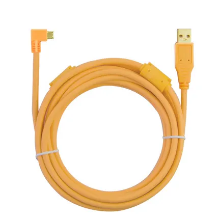 Cable naranja USB 2,0 a Micro USB de 5 pines, Cable de cámara en línea de alta calidad A7S2 A7S A7R a7M, SLR en miniatura, 3M/5M/8M