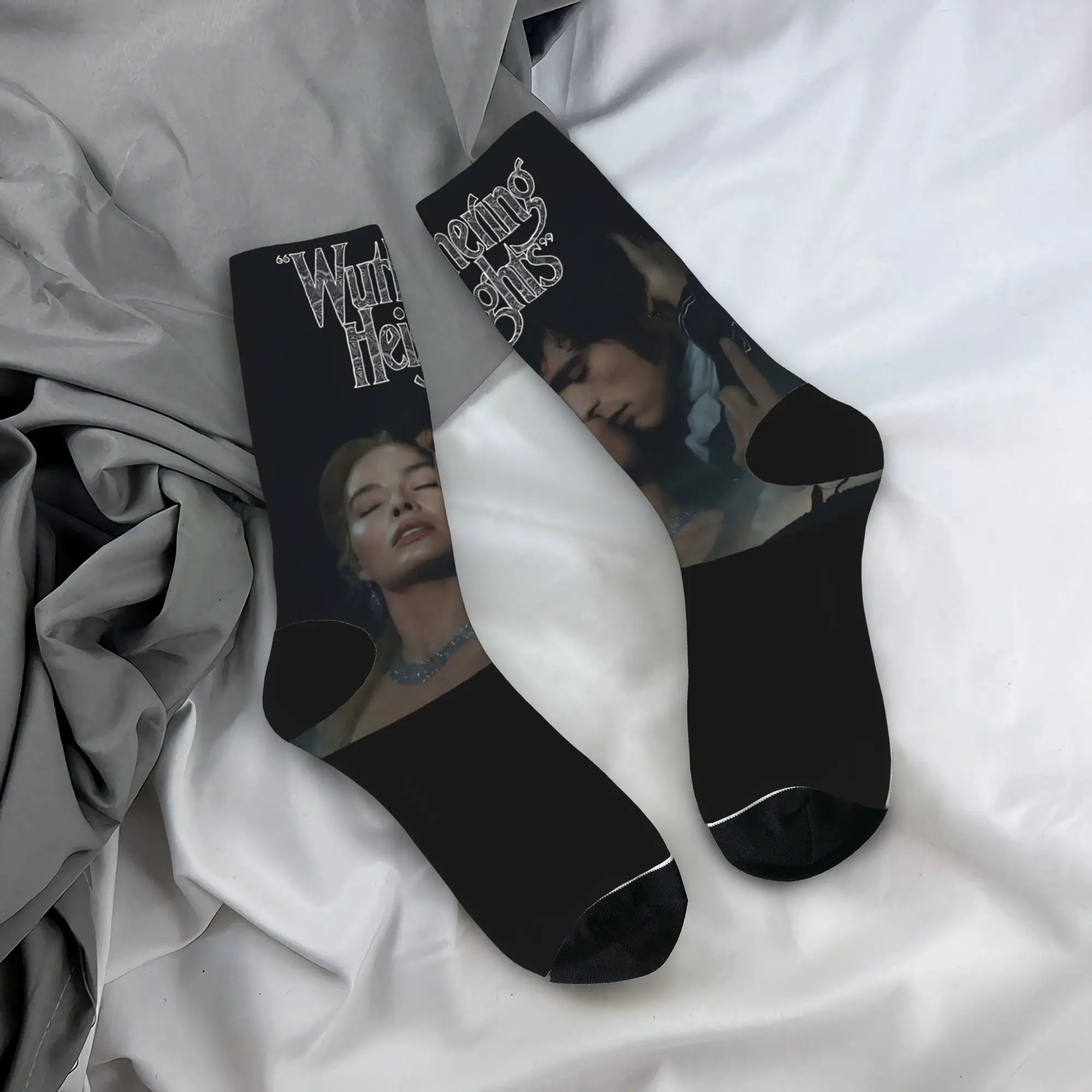 

Носки с персонажами романа «Грозовой перевал», романтические, в стиле Харадзюку, зимние, антиперспирантные, для мужчин и женщин, велосипедные носки