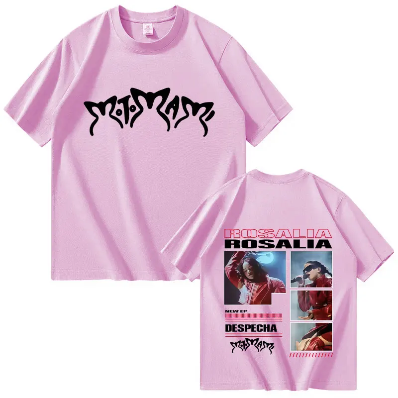 المغني روزاليا موتومامي جولة 2025 الهيب هوب Tshrit الرجال النساء الملابس الجمالية Harajuku الجمالية Tshrits عادية قصيرة الأكمام المحملة #6