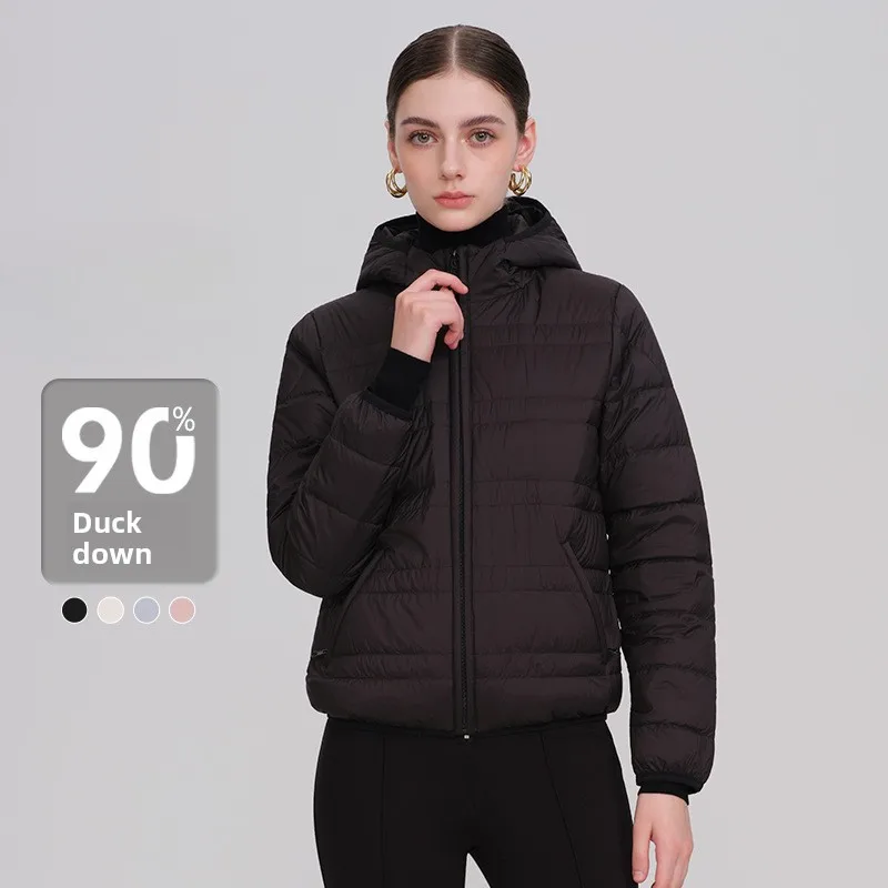 

W2EJOURNEY High Quality EU US Size Luxury Outdoor Clothing Autumn Winter Women Lightweight Hooded Down Jacket