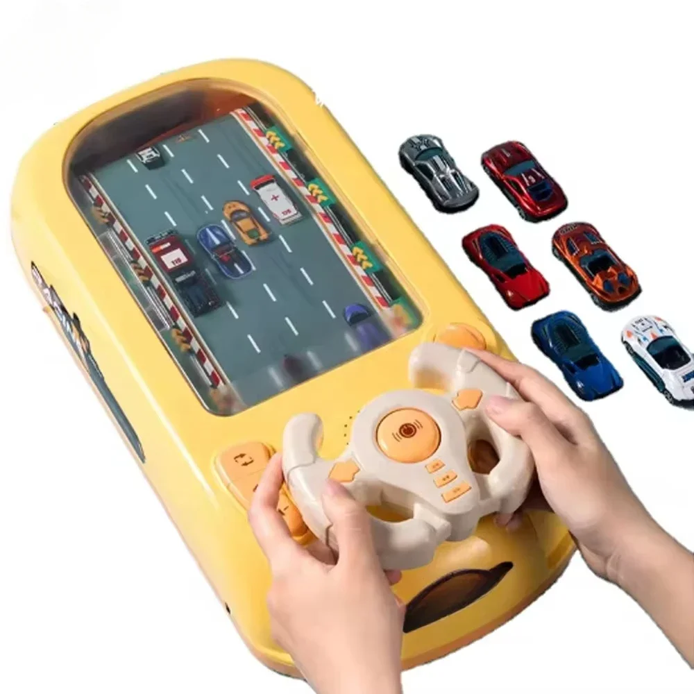 

racing car electronic adventure game steering wheels toys kids educational desktop simulation steering wheel