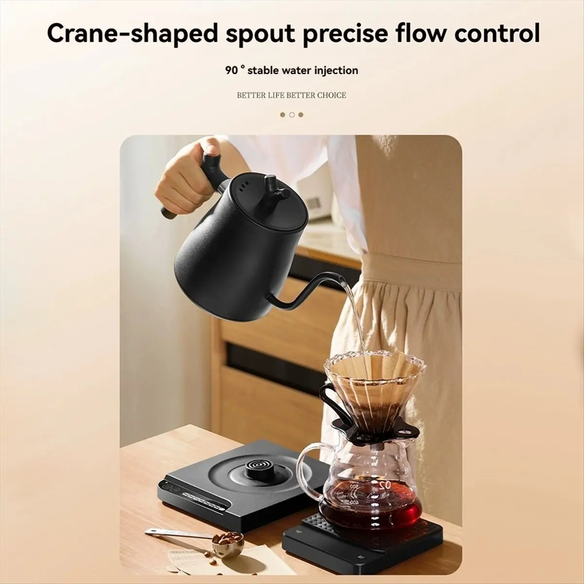 DT81 1000ml Fast Heating Water Pot 304 Stainless Steel Electric Water Kettle & Coffee Kettle Automatic Power Off B EU Plug