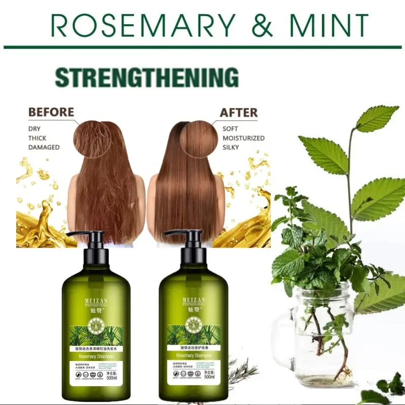 Rosemary Hair Regrowth Anti Hair Loss Mite removal Shampoo and Conditioner Hydrating,Volumizing Fights Dandruff For Men Women