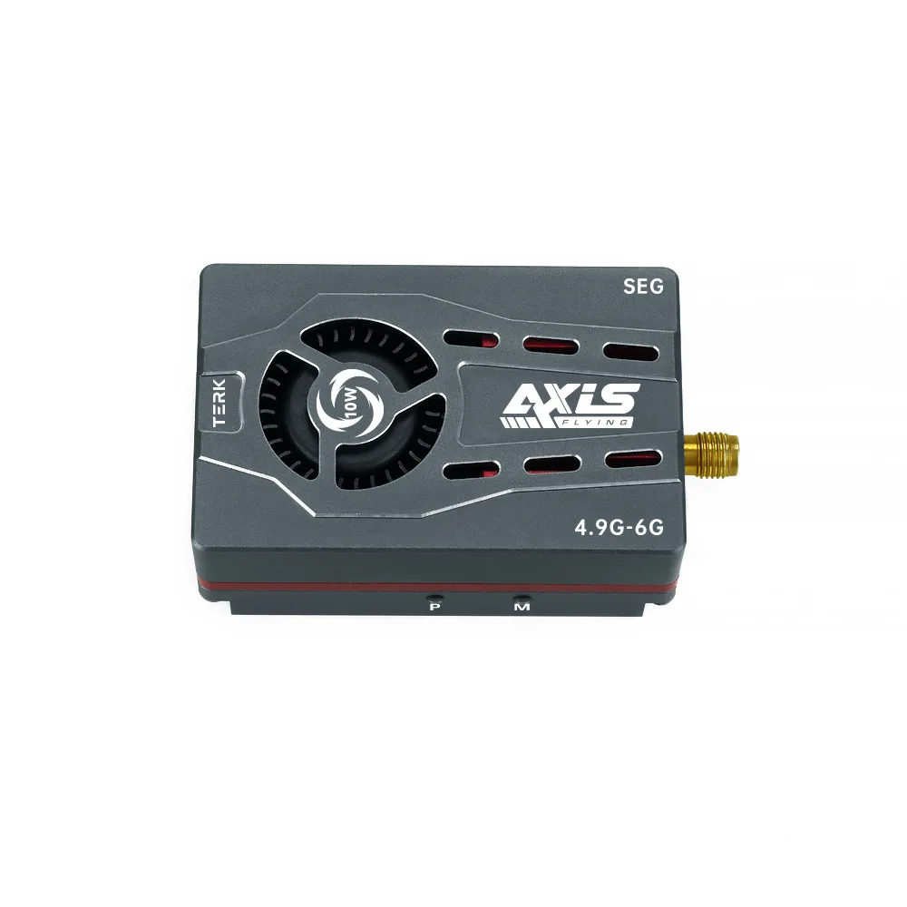 Transmisor de Imagen de Simulación TERK Axisfying, 4.9G-6G SEG, 10W de Alta Potencia, Largo Alcance, para Vuelos FPV