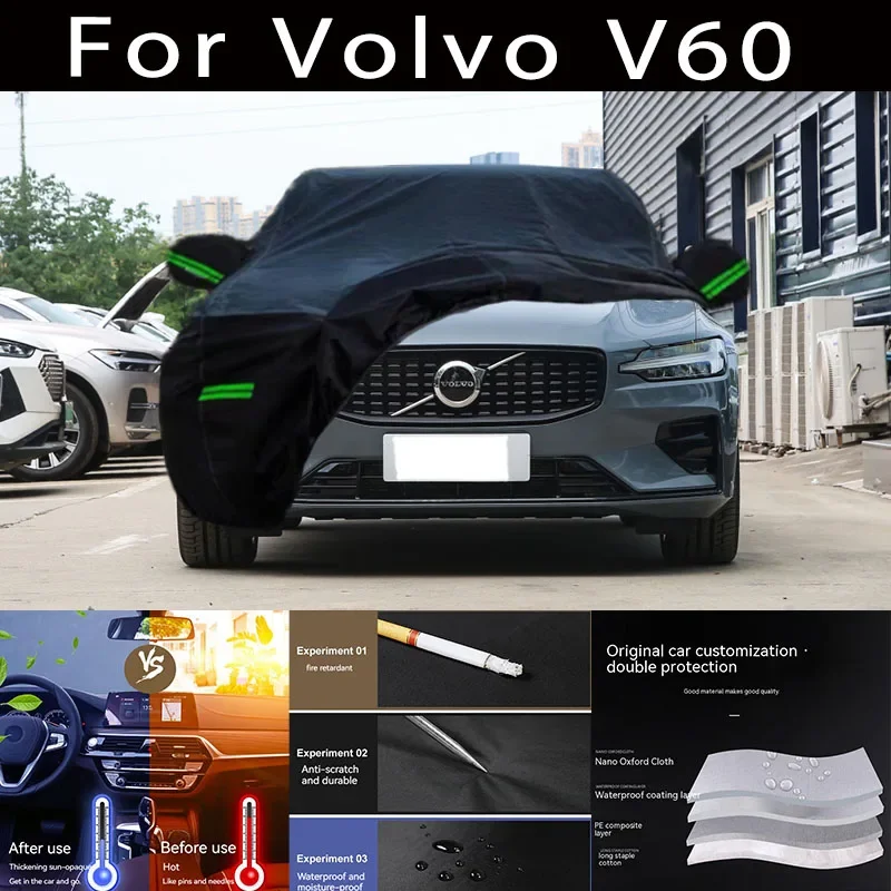 

For Volvo V60 Outdoor Protection Full Car Covers Snow Cover Sunshade Waterproof Dustproof Exterior Car accessories