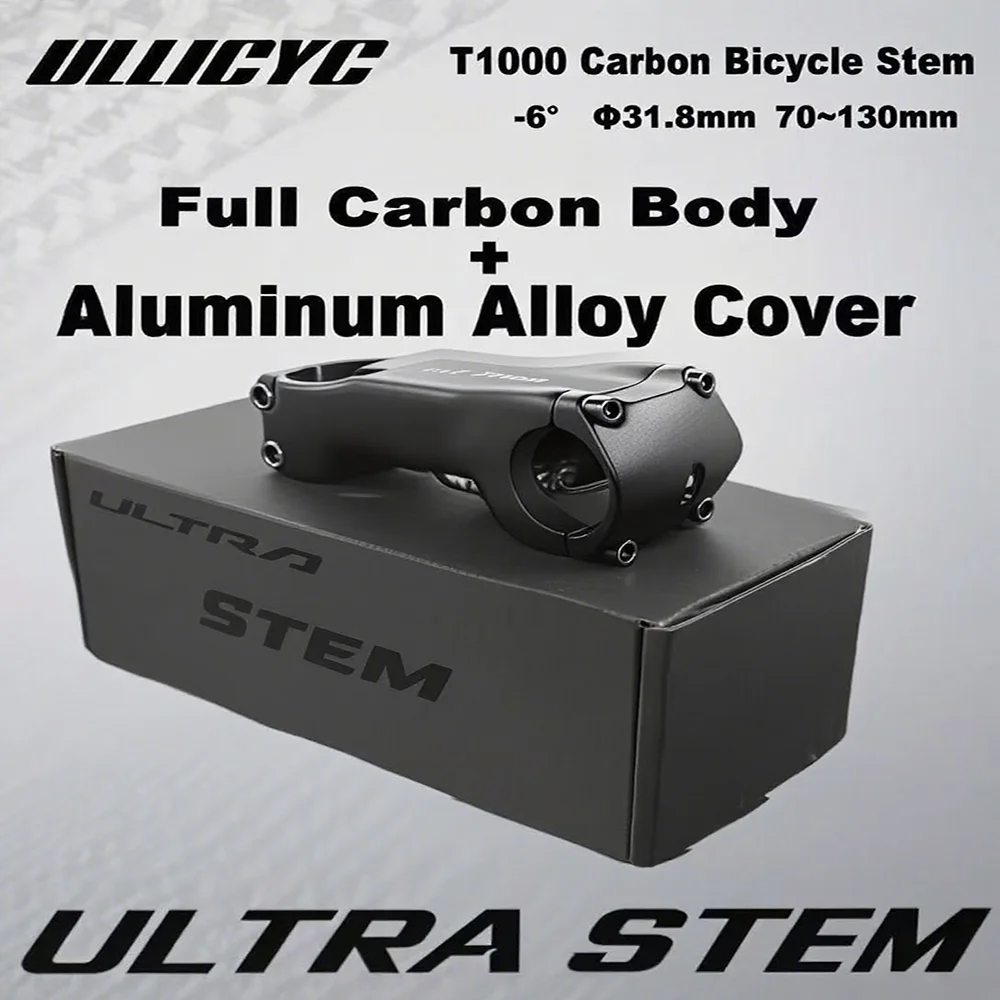 

For SL7 Full Carbon Stem Bicycle Ultralight 140g Bike Stem Aero Riser Integrated Internal Wiring Hidden Cockpit 70mm-130mm