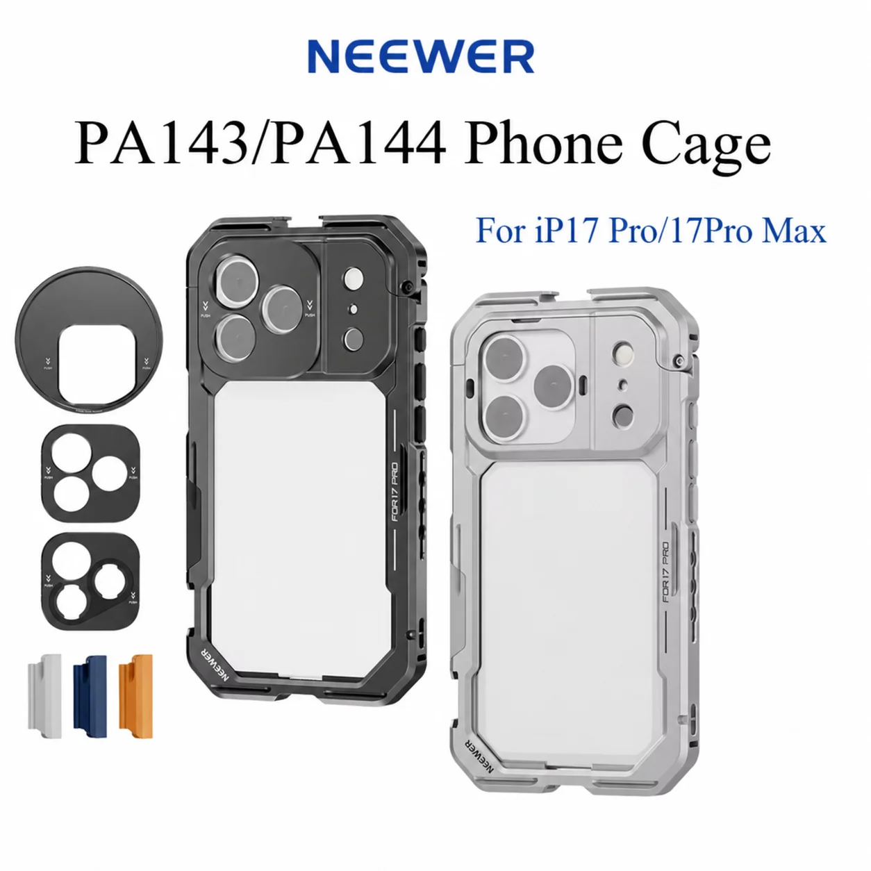neewer-pa143-pa144-phone-cage-expansion-frame-photography-handheld-shooting-grip-assistant-compatible-with-ip17-pro-17pro-max