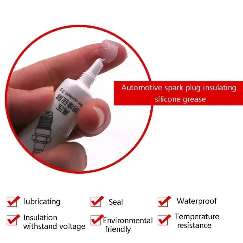 Automobile Spark Plug High Voltage Insulating Grease Ignition Coil Silicone Grease High and Low Temperature Corrosion Resistance