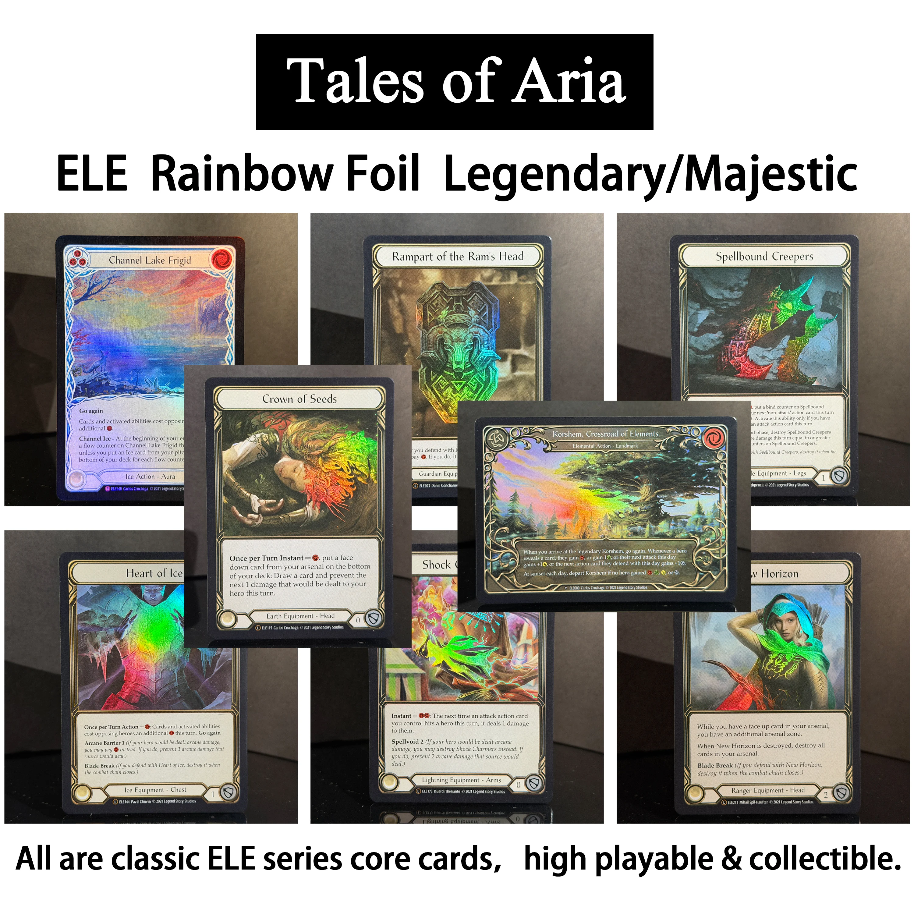 Flesh and Blood FAB Tales of Aria ELE000/115/144/173/203/213/224/146 RF The Crossroad Seed Crown Proxy Collection Cards