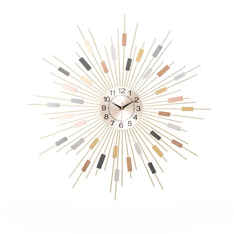 

Бесшумные кварцевые часы для гостиной, персонализированные, креативные, в стиле лёгкой роскоши, европейские, современные, модные.