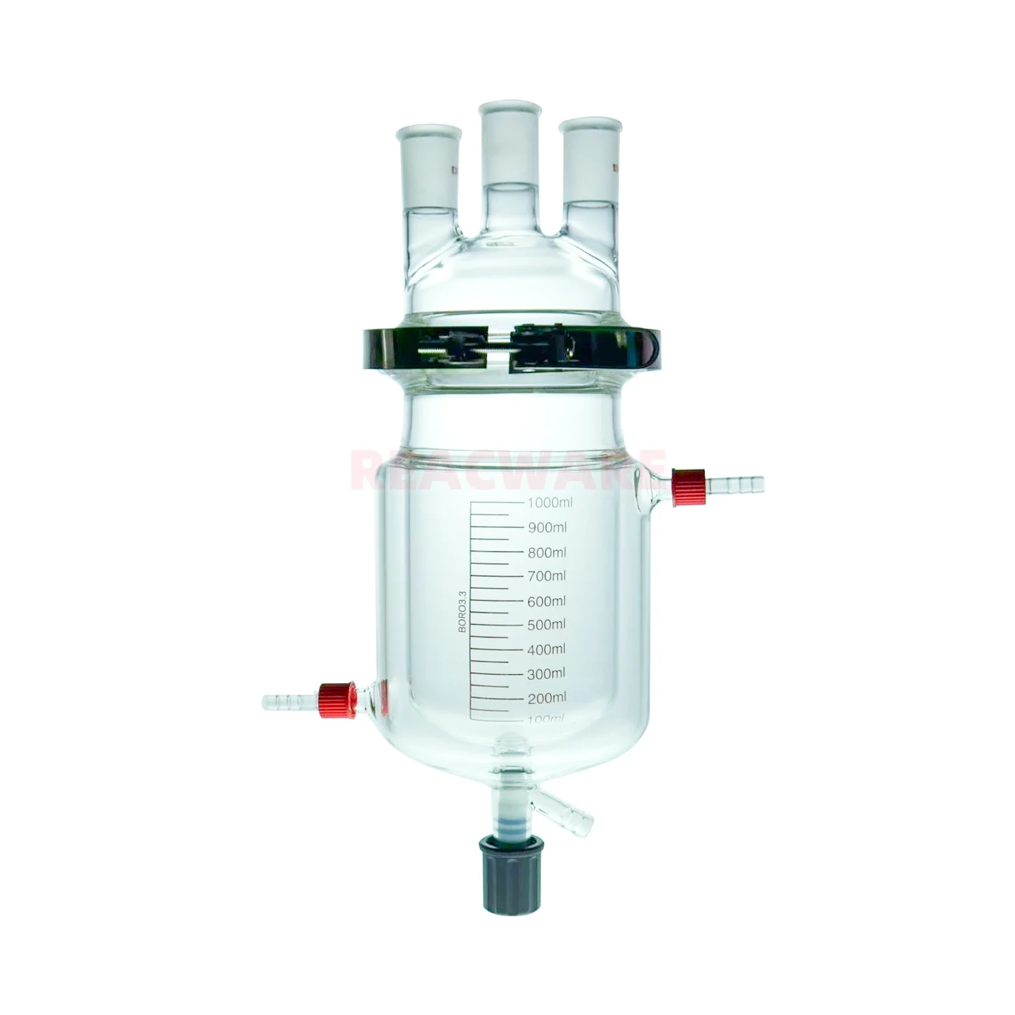 Laboratory Three Necks Double Layer Reaction Flask