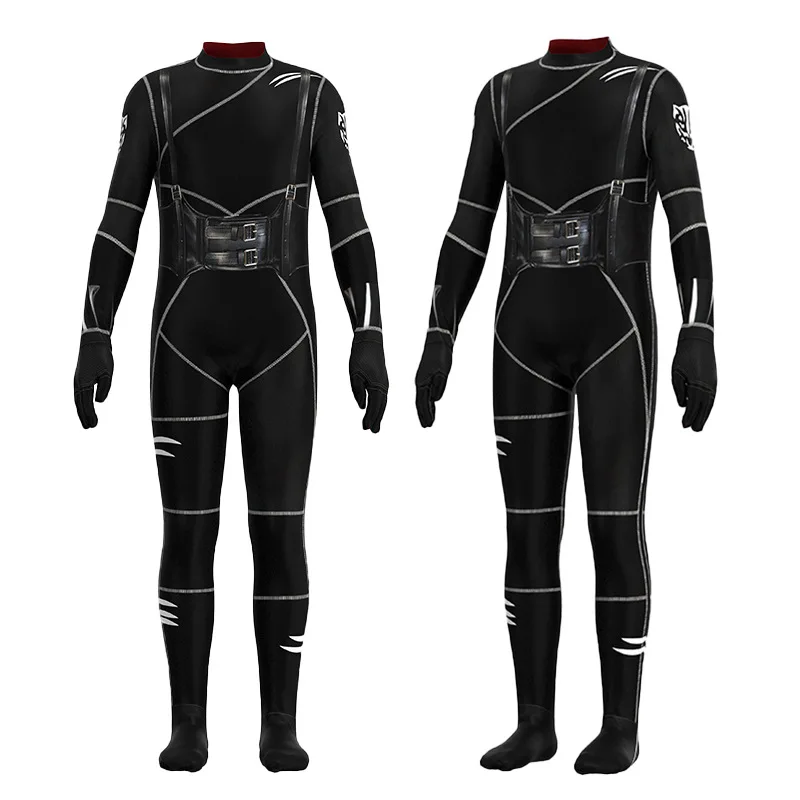 Costumi di Cosplay di addighe di venerdì tute di gatto nero orecchie fascia per capelli vestito Catsuit vestito da festa di Halloween per bambini ragazze Costum