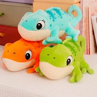 1PC 30cm Cartoon Real Like Lizard & Chameleon Plush Toys Creative Simulation Animal Reptile Stuffed Pillow Gifts