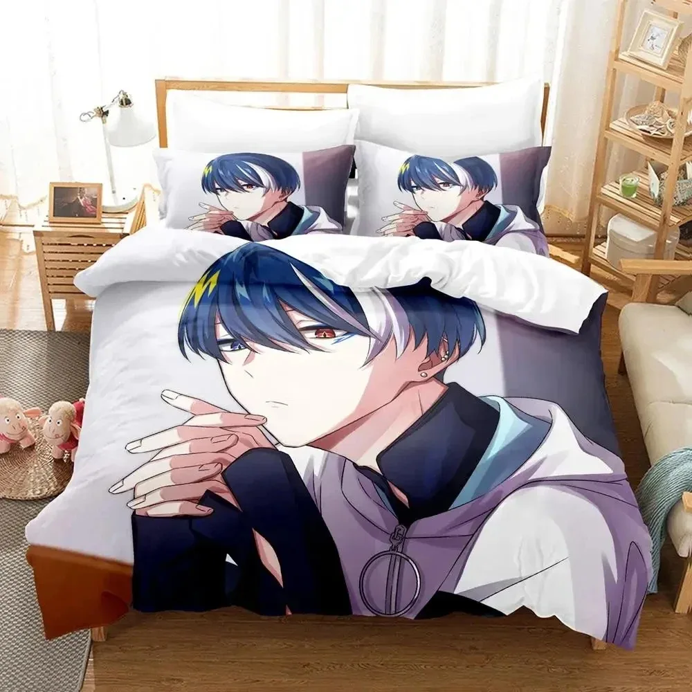 Anime Technoroid Overmin Bedding Set Duvet Cover Bed Set Quilt Cover Pillowcase Comforter king Queen Size Boys Adult Bedding Set