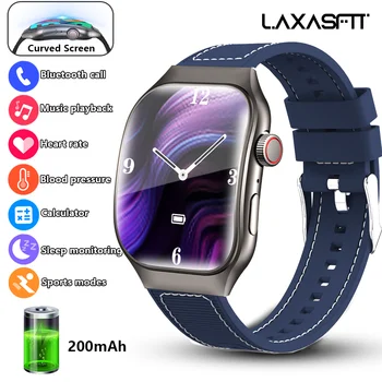 LAXASFIT New Curved Screen Women's Smart Watch 2.01'' AMOLED HD Touch Screen Bluetooth…