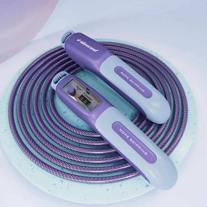 Counting Steel Wire Skipping Rope High Speed Silent Bearing Jump Rope for Primary Middle School Students Exam Training