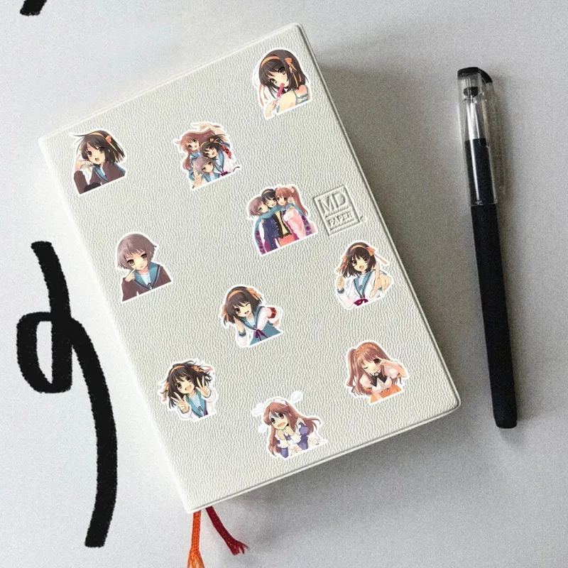 憂国のすずみやハルヒアニメステッカーすずみやハルヒスクラップブッキング用品ステッカーブック子供友人ギフトファン Diy