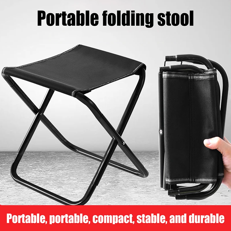 

Outdoor Aluminium Alloy Portable Folding Picnic Camping Stool MIni Storage Portable Folding Chairs Fishing Stools Queuing Benche