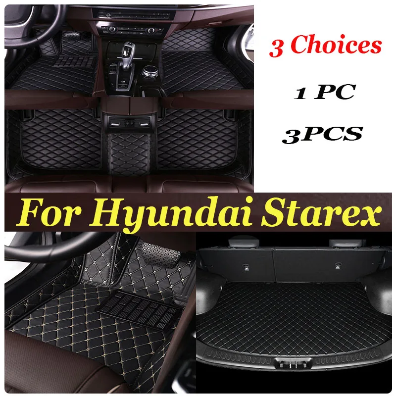 

Car Floor Mat For Hyundai Starex H-1 TQ 2008~2017 Anti-dirty Pad Car Acessories Full Set Mud Car Trunk Floor Mat Car Accessories