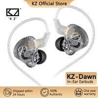 KZ-Dawn Wired Headphone 10MM Dual Dynamic HiFi Bass Earbuds In Ear Monitor Earphone Music DJ Sport Noise Cancelling Game Headset