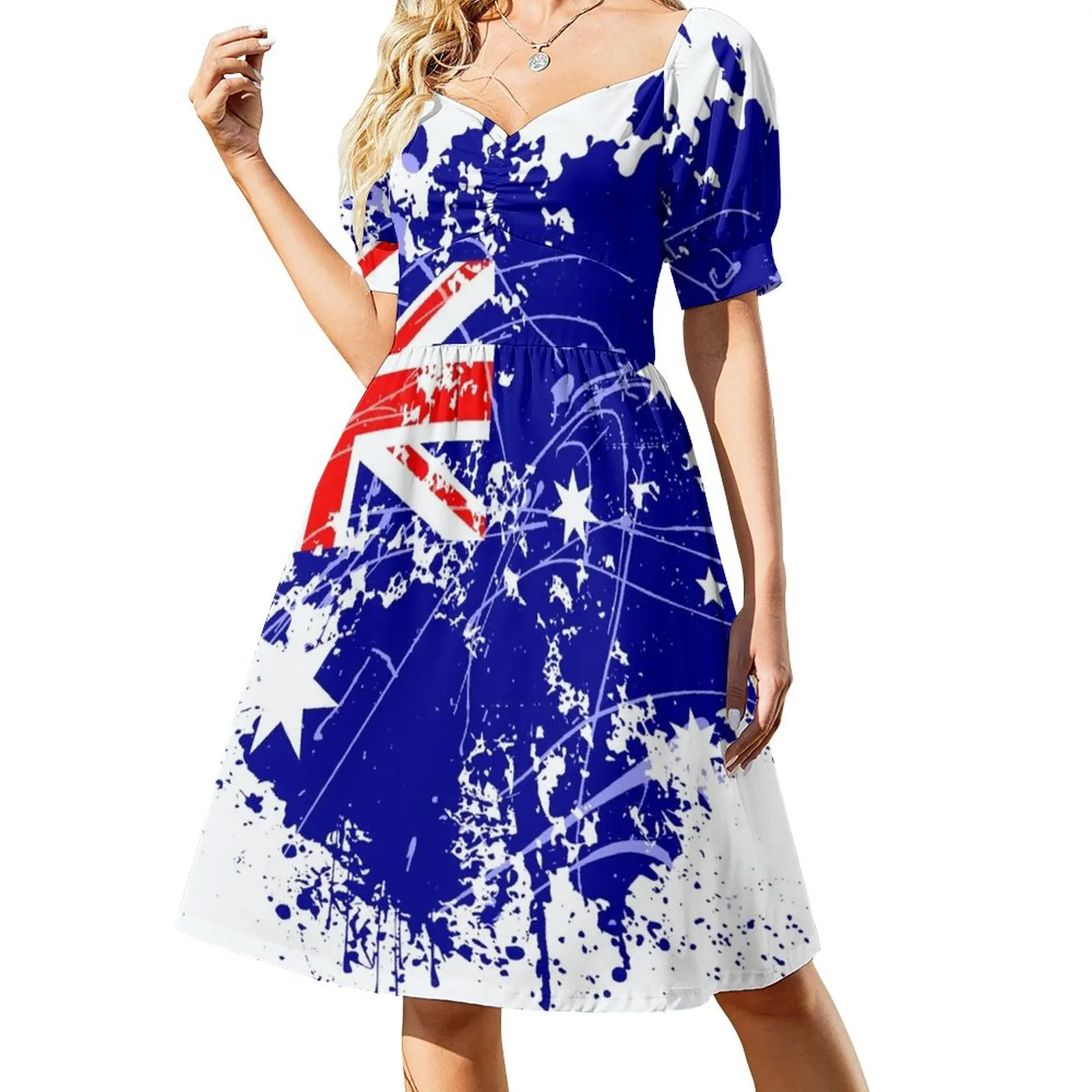 

Australian flag Sleeveless Dress Summer skirt birthday dress for women