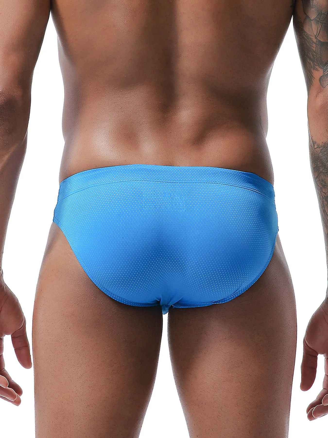Men Summer Swimwear Swim Briefs Low Waist Bikini Beachwear Surf Board Shorts Solid Color Seamless Stretch Breathable Underpants image 2