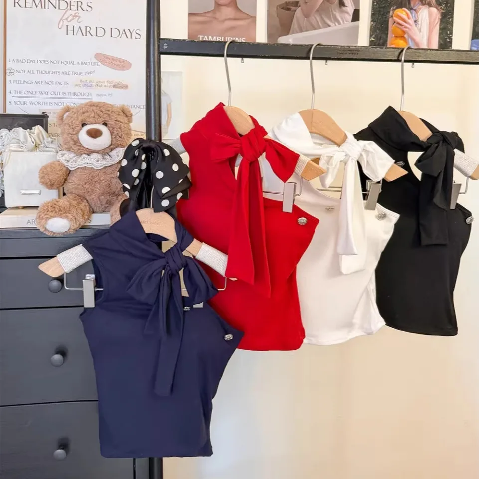 Canotta in ne pezzo Sle ter per ragazza calda di inizio autunno Canotta da donna in misto cotone dimagrante con design esposizione oulder