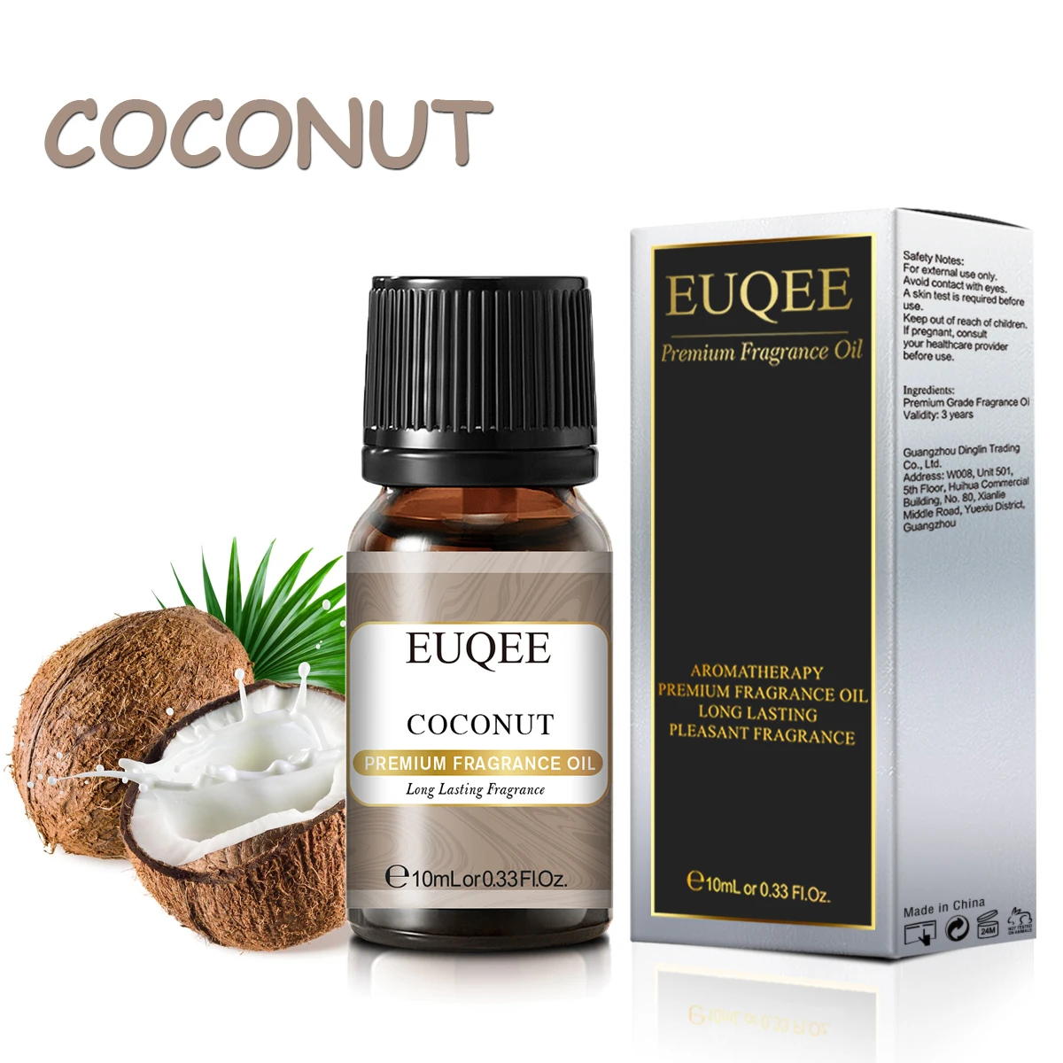 EUQEE10ml زيت عطر الفاكهة المانجو التفاح الفراولة الكرز جوز الهند والفانيليا الخوخ زيوت الروائح الناشر الهواء النقي #5