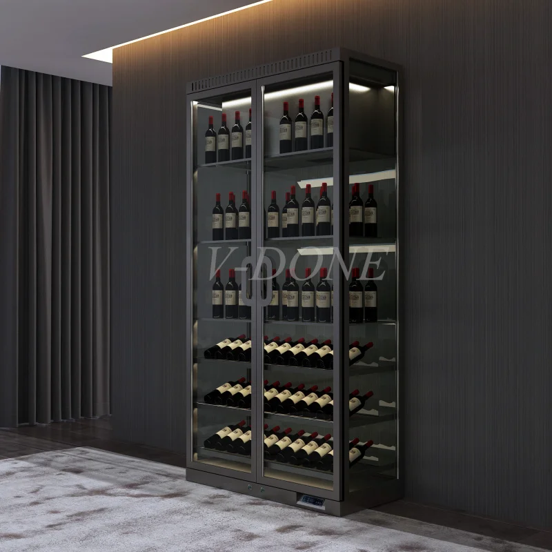 custom.Home bar Red Wine Glass Refrigerator Thermostatic Display Cabinet
